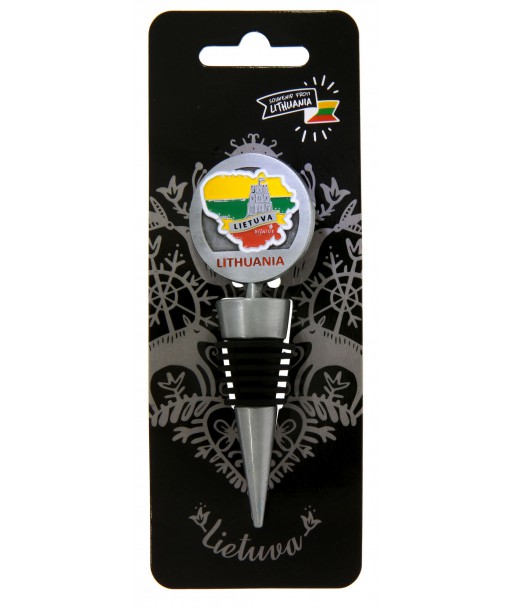 Bottle stopper Lithuania and Gediminas Tower